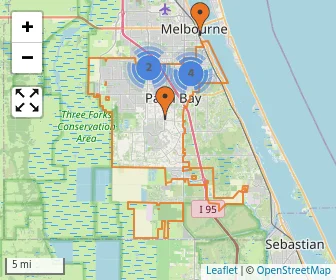 Area schools map